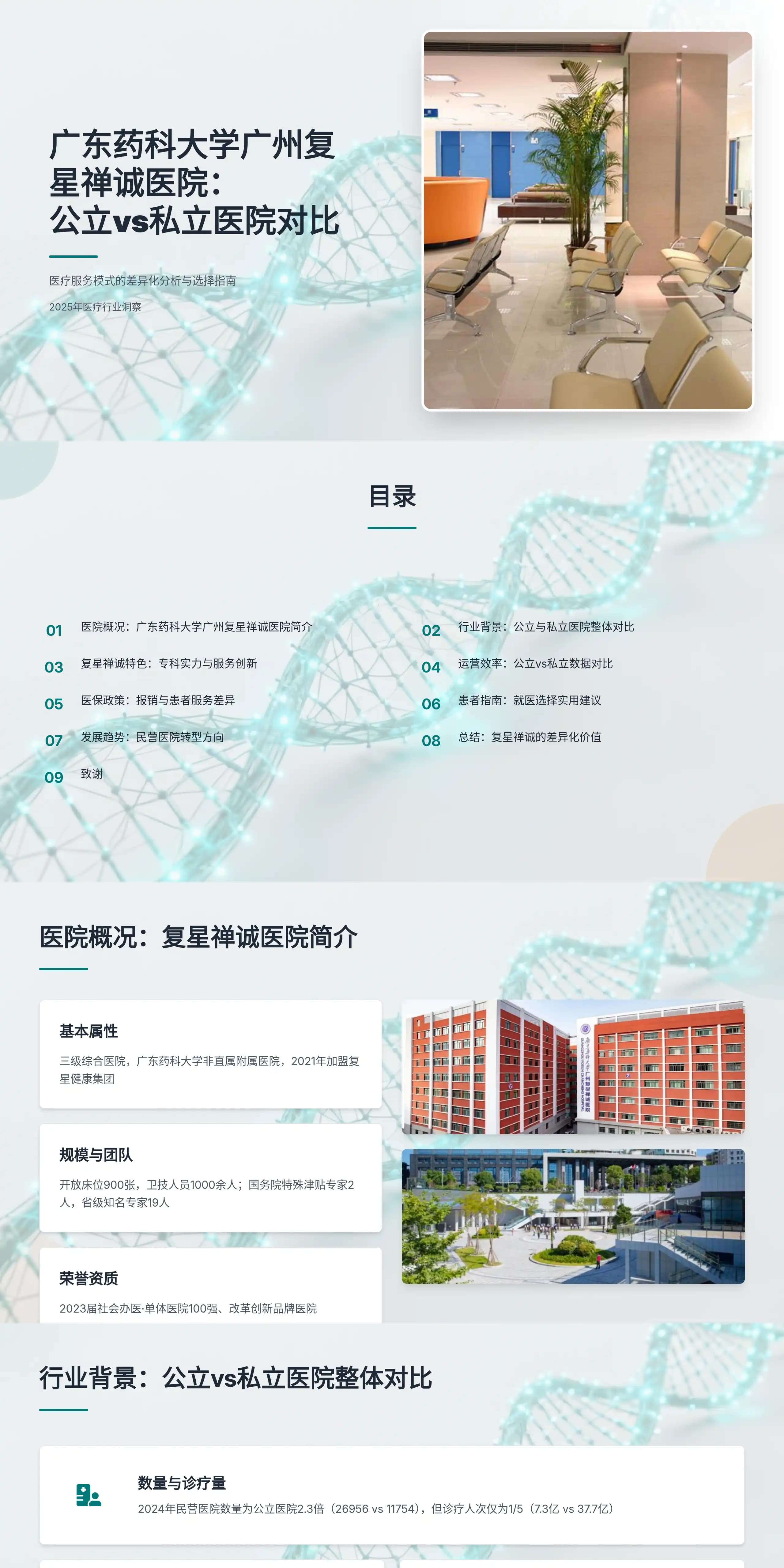广东药科大学广州复星禅诚医院：公立vs私立医院对比