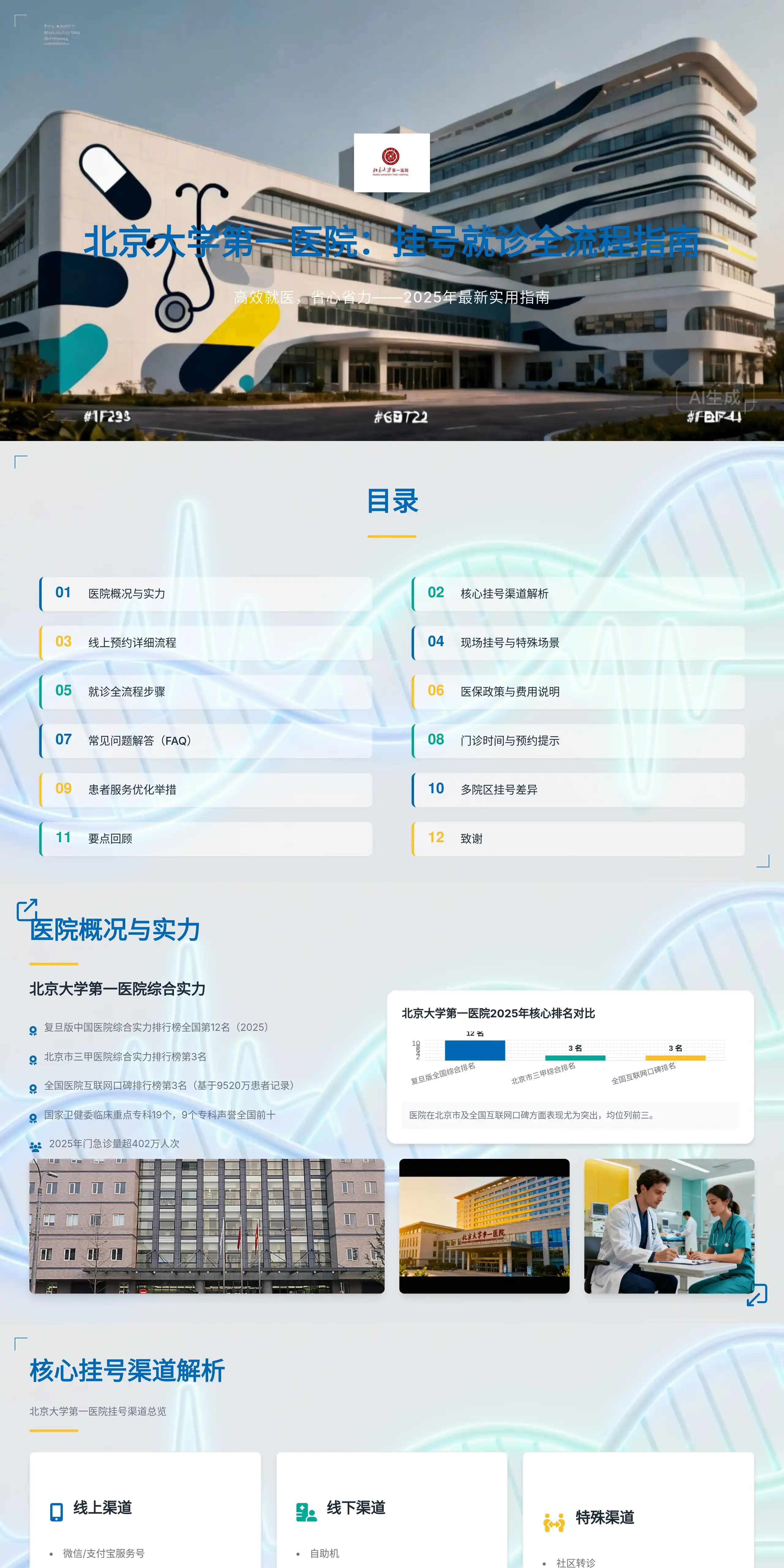 北京大学第一医院：挂号就诊全流程指南