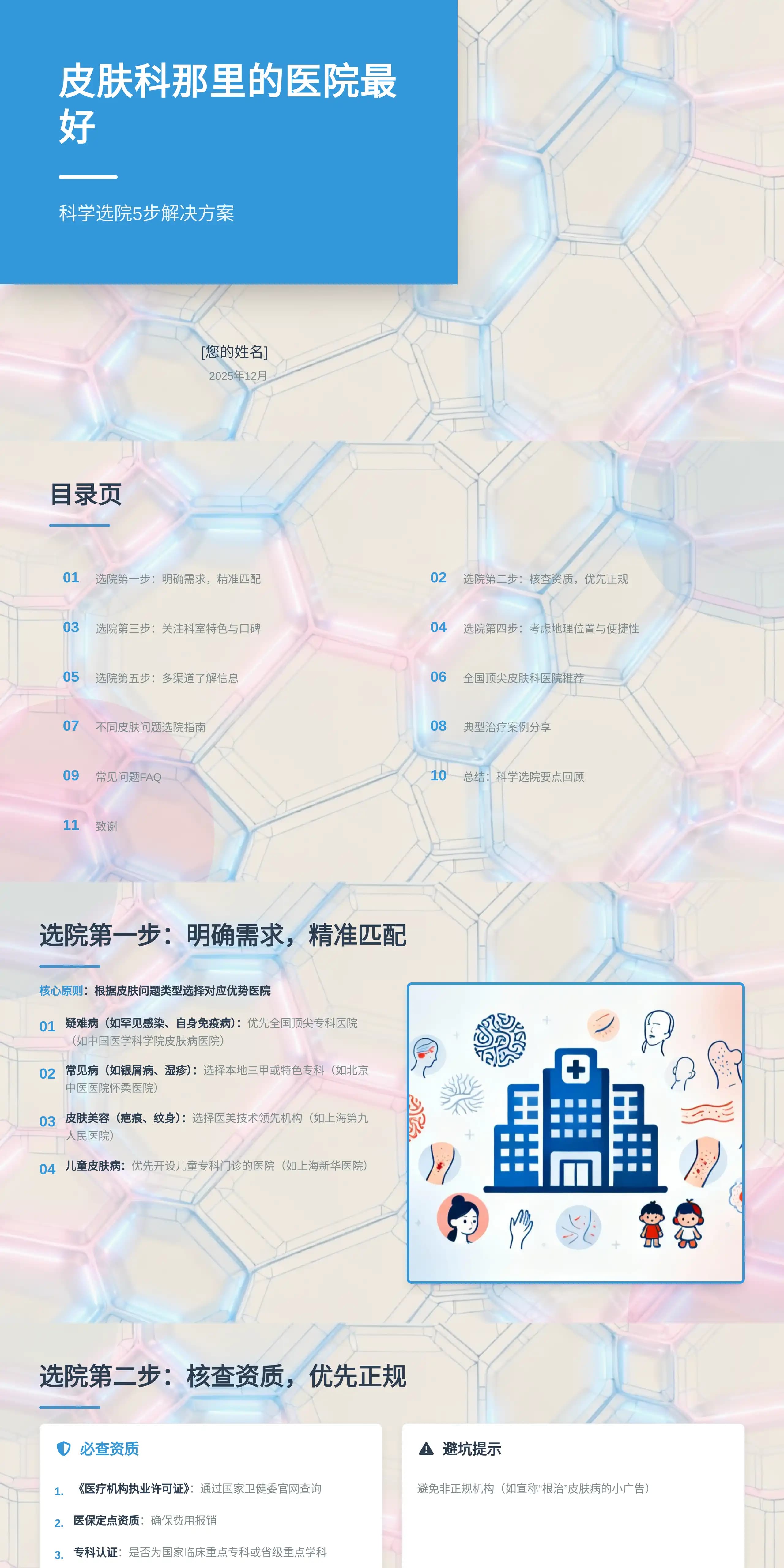 皮肤科那里的医院最好：5步解决方案