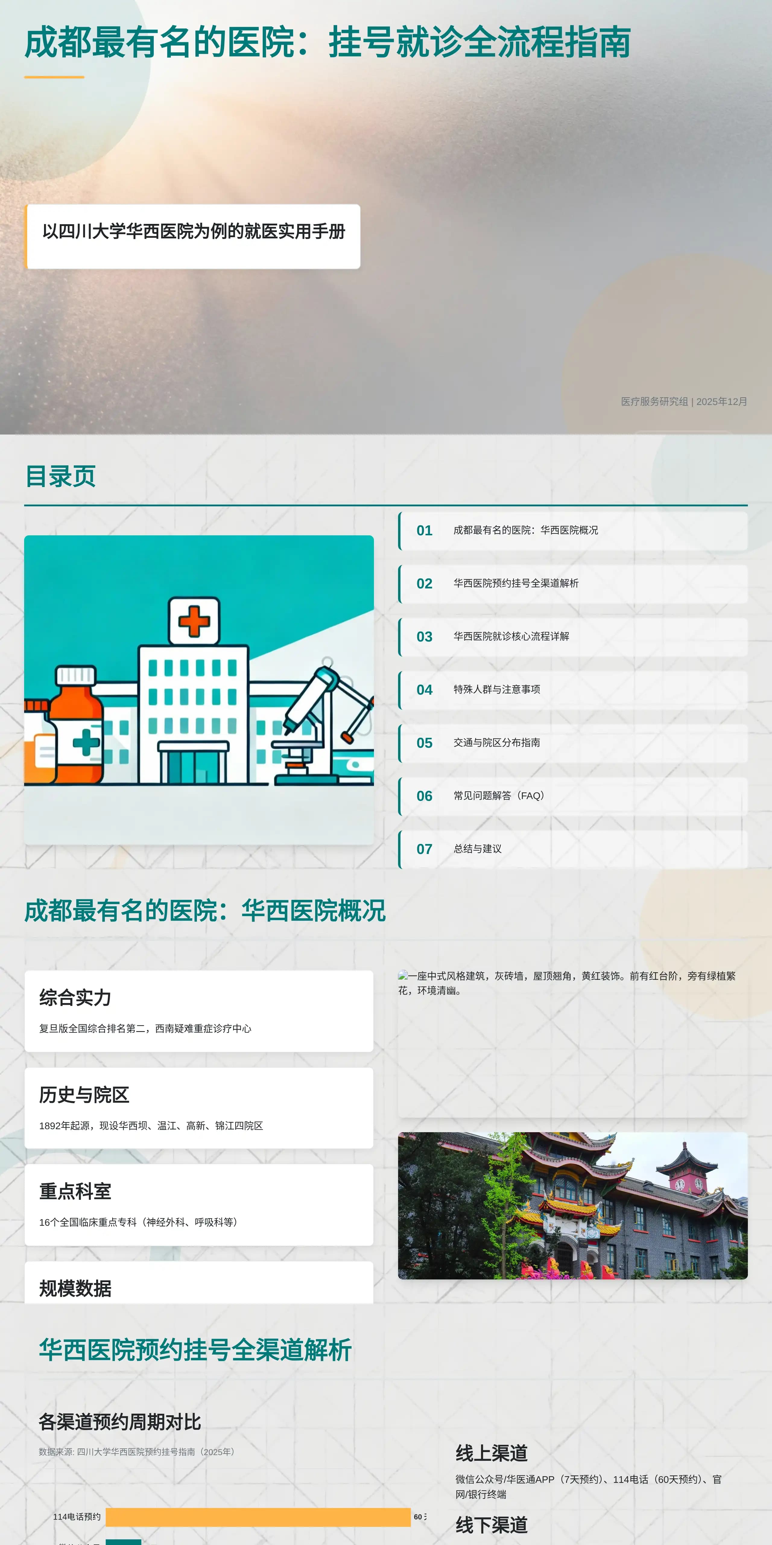 成都最有名的医院：挂号就诊全流程指南