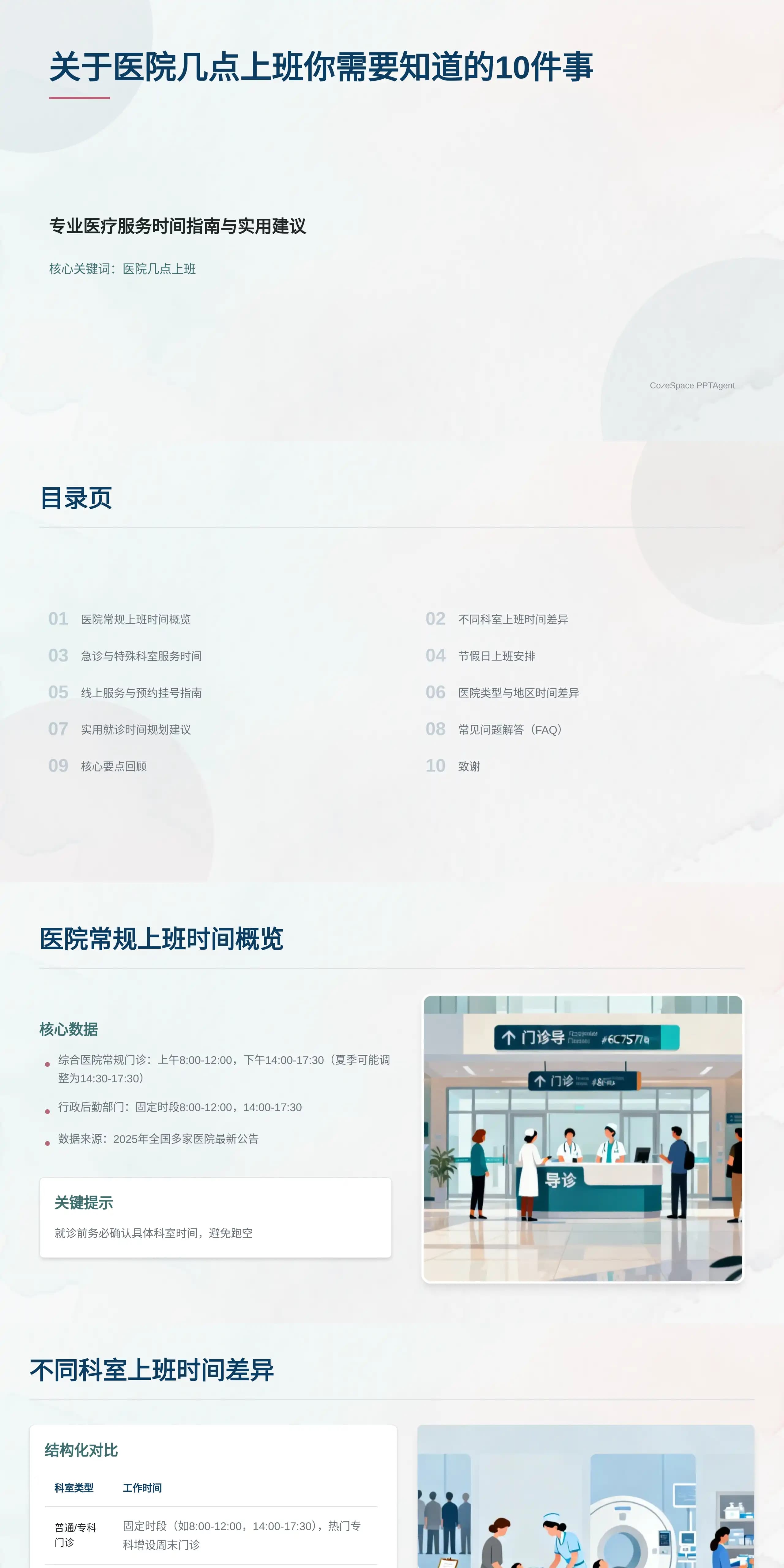 关于医院几点上班你需要知道的10件事